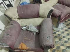 5 seater sofa old
