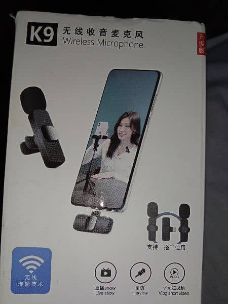 wireless mic k9 double mic 4