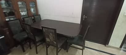 Pure Wooden Dining Table - 6 Seaters