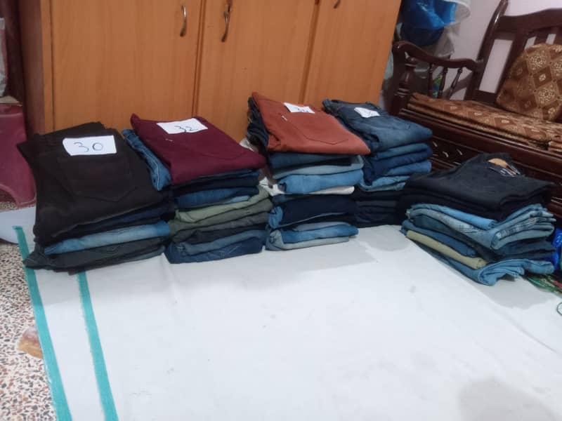 Export Leftover, Imported Used, Cotton jeans pants 0
