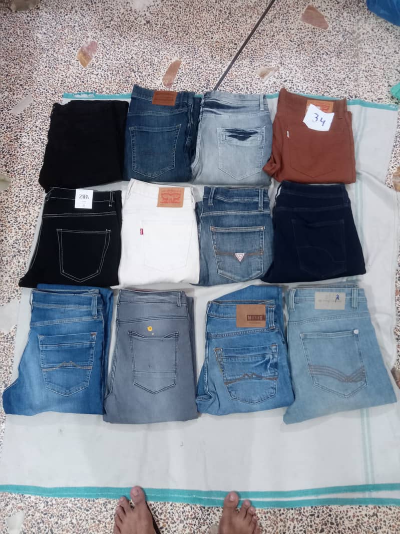 Export Leftover, Imported Used, Cotton jeans pants 12