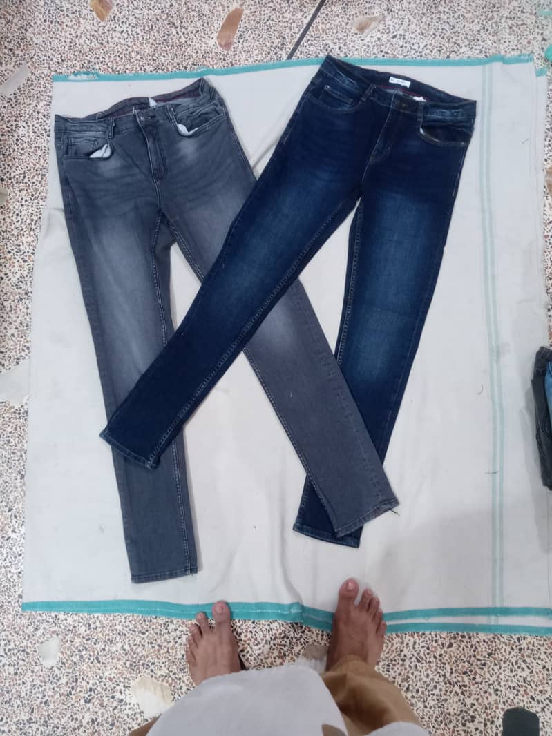 Export Leftover, Imported Used, Cotton jeans pants 18