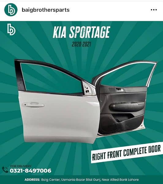kia sportage chrome fan brake hub lower arm shock steering kit led ecu 6