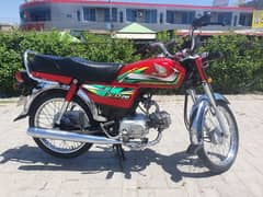 Honda cd 70 model 2022 Islamabad number 0