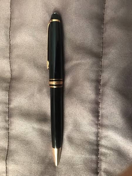 Original Mont Blanc Meister Struck Gold plated ball point pen 1