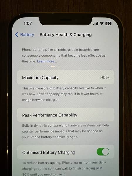iPhone 12 Pro Max 128GB Non-PTA 90% Battery 4