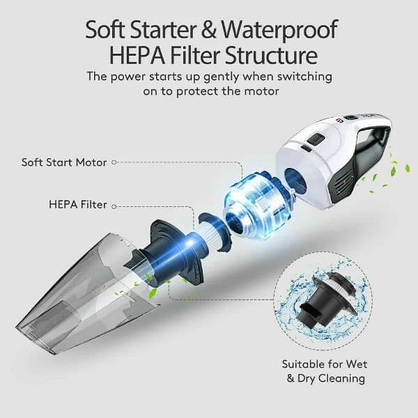 Holifee car vaccum cleaner rechargeable 1