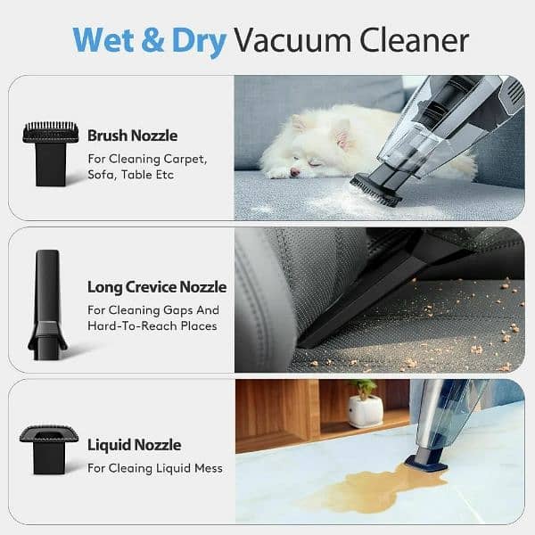 Holifee car vaccum cleaner rechargeable 3