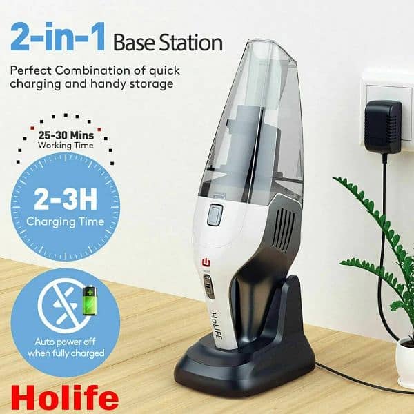 Holifee car vaccum cleaner rechargeable 4
