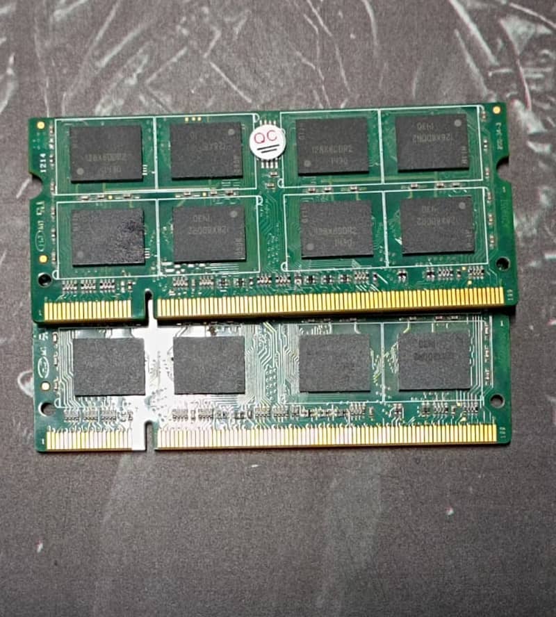 2×2 GB DDR2 ram for all laptops(0325-8653391) 2