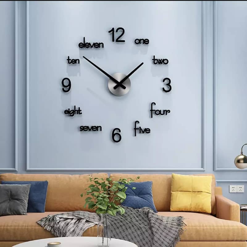 3D Wooden Wall Clocks Available for Home Decoration 3