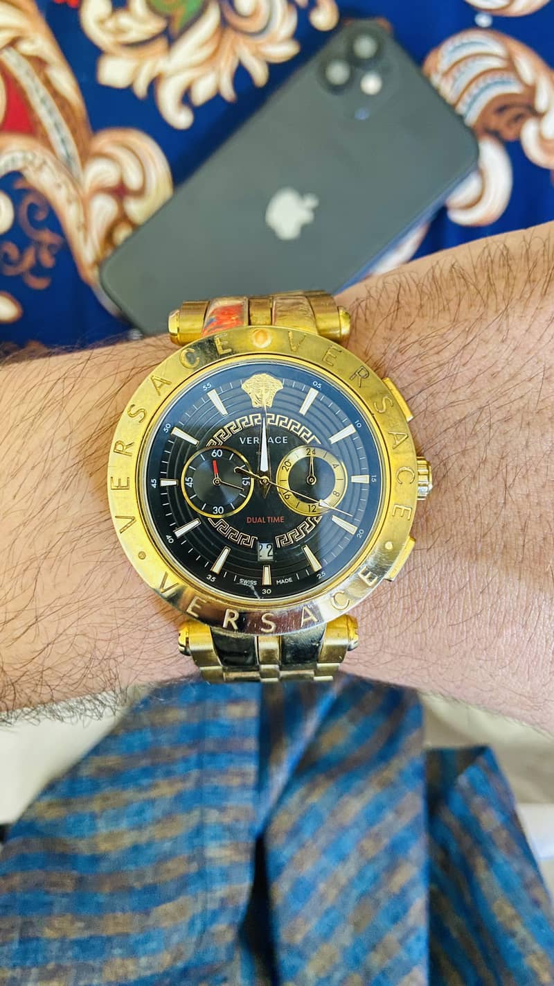 versace chronograph orginal Watch 3
