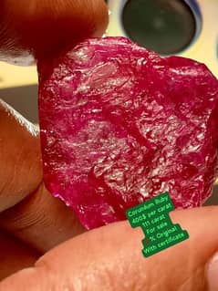 Russian Ruby 111 and 93 Carat