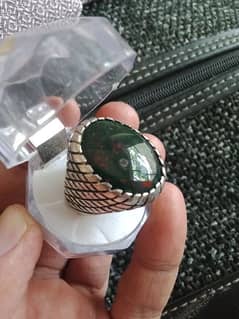 Blood Stone Heavy Chandy Ring with Free Home Delivery