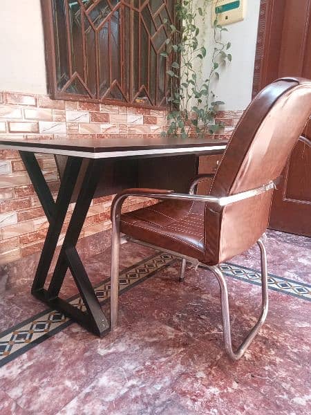 Wooden Study Table and Chair / Wooden Office Table and Chair 1