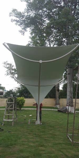 Pvc Tensile fabric shade expert /Car parking shade /Car porch shade 12