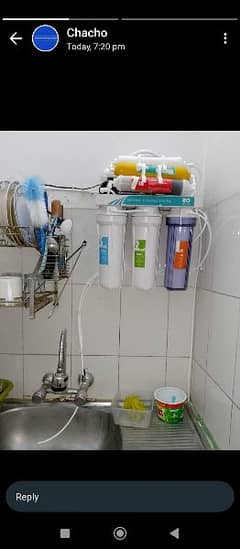 mineral water filter 5 stage RO plant for home with storage tank.
