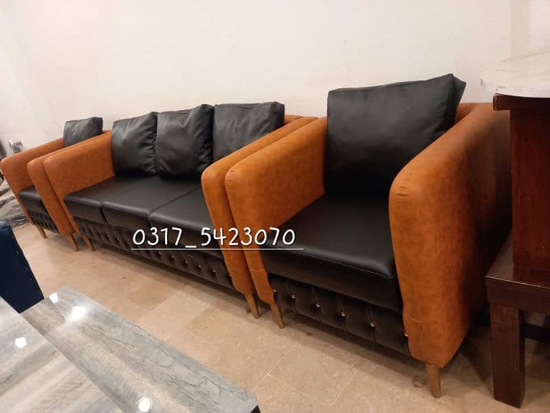Modern Five Seater Sofa | Leather sofa set | Executive Sofa 1