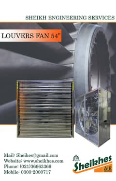 Industrial Louvers Fans | Louvers/Exhaust Fan for Indutries