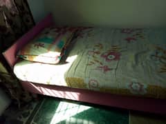 Wooden Single Bed With Mattress (Urgent sale)