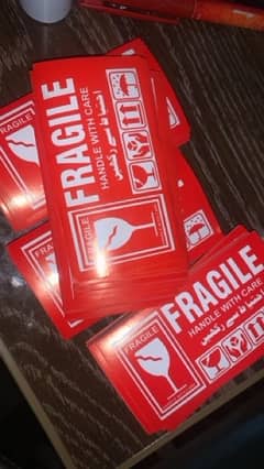 High Quality Fragile Stickers