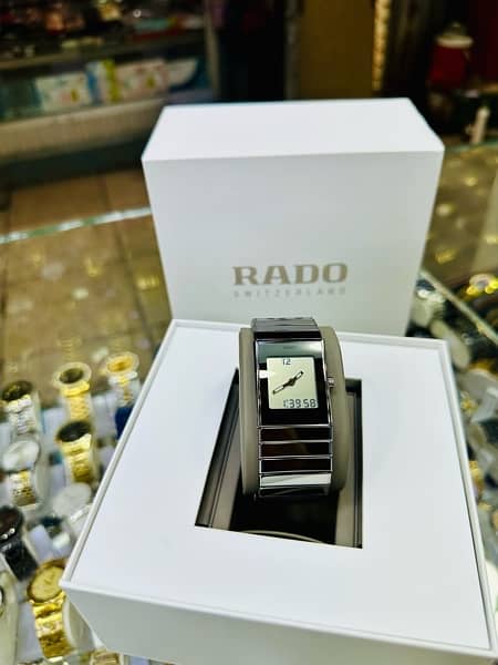 original Rado double time silver colour ceramic 90+ condition with box 0