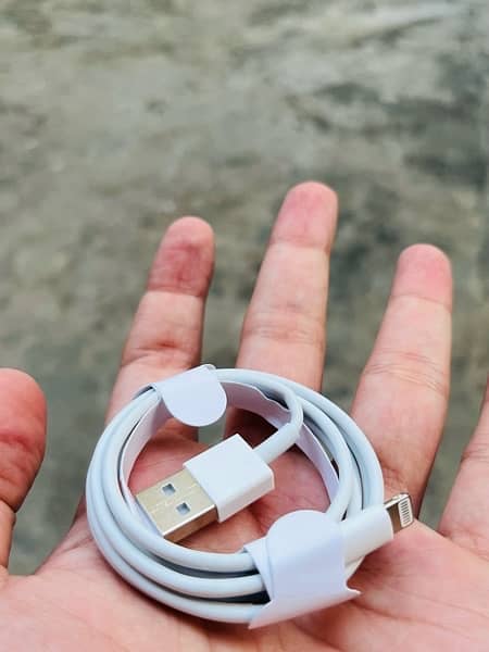 iPhone type c to lightning original box pull out charging cable 5
