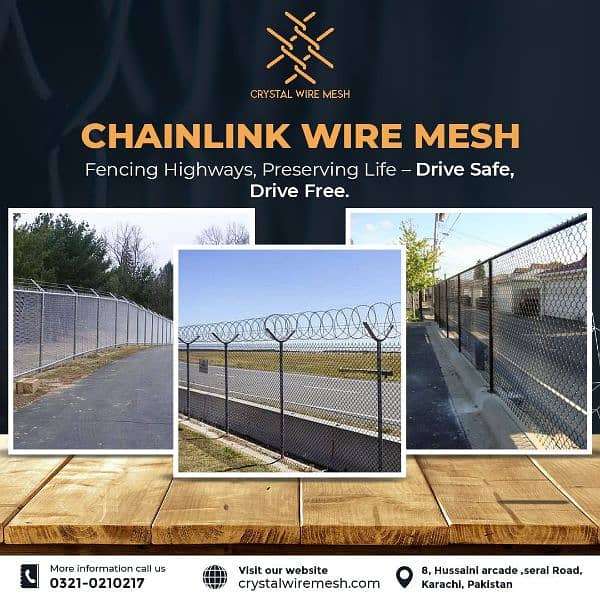 Chain Link | Razor Wire Fence | Barbed Mesh | Hesco Jali | Powder Coat 0