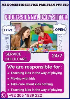 Babysitter, Nanny, Helper, House Helper, Nannys, Domestic Staff 0