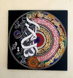 canvas calligraphy painting