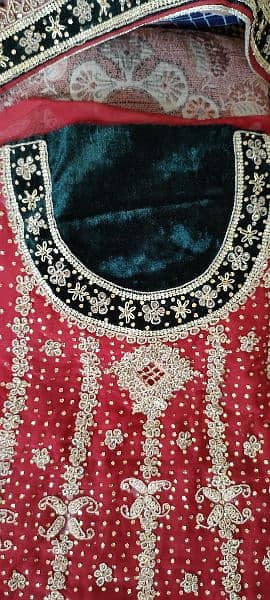 Unused un stitched wedding farshi sharara 3