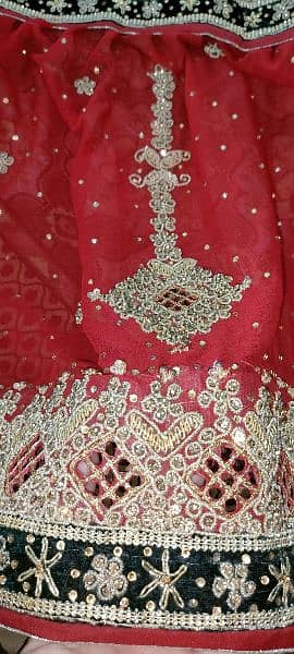 Unused un stitched wedding farshi sharara 11
