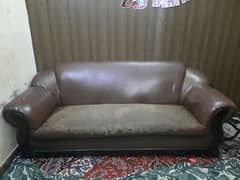 Sofa 5 seater Wooden frame and Ragzine Poshish For Home Or Office