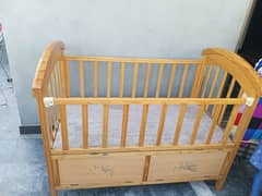 imported light weight ash wood baby bed