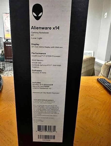 Dell Alienware X14 R1 Gaming Laptop 9