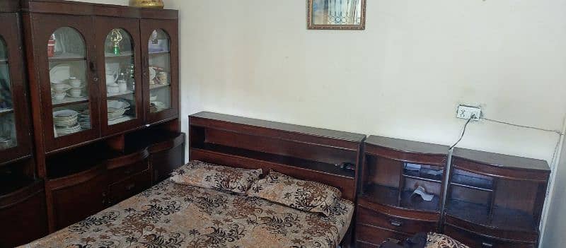 Double Bed With Side tables, Also with large Wood Cabinet 9