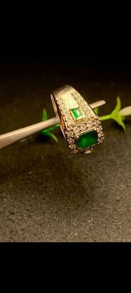 Natural Emerald in 925 pure silver Amazing Design Ring 2