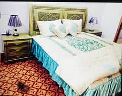 Keekar Wood Fancy King Size Bed with Dressing Table & New Molty Foam