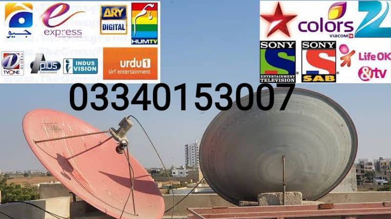HD dish antenna connection all Pakistani Indian chamnels setting 0
