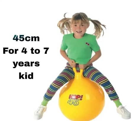 45cm Hop Ball For Kids, Hop Ball With Handle For Exercise 1
