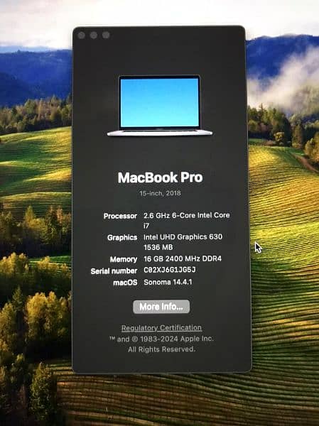 MacBook Pro 2018 Model 15.4 4