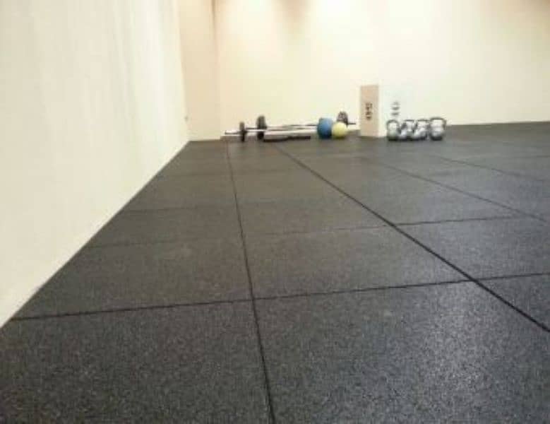 Gym rubber tile available 20"x20" 3