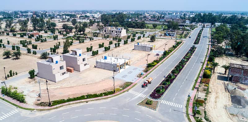 7.15 Marla Facing Park Plot for Sale in C Block Palm City Lahore 23