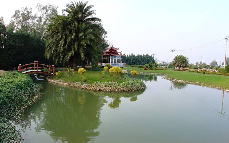 7.15 Marla Facing Park Plot for Sale in C Block Palm City Lahore 30