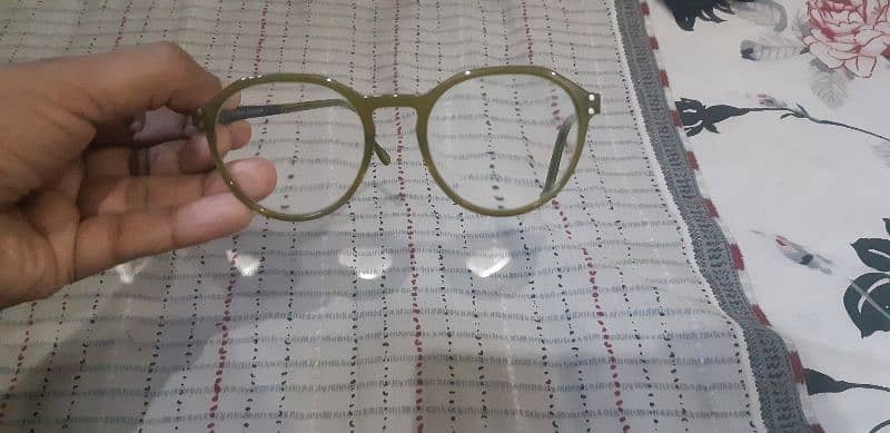 green frame branded glasses 3