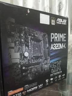 Asus Prime A320m-k motherboard with box ryzen supoorted