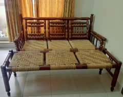 Sofa set (Wooden) 5 Seater with Sethi