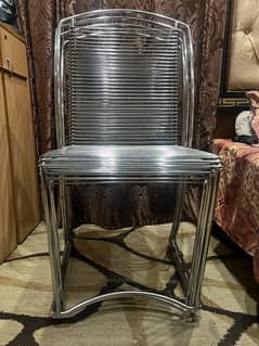 stainless steel 4 chairs original