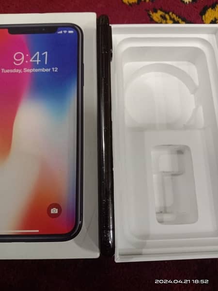 iPhone X PTA Approved 256gb with Box 3