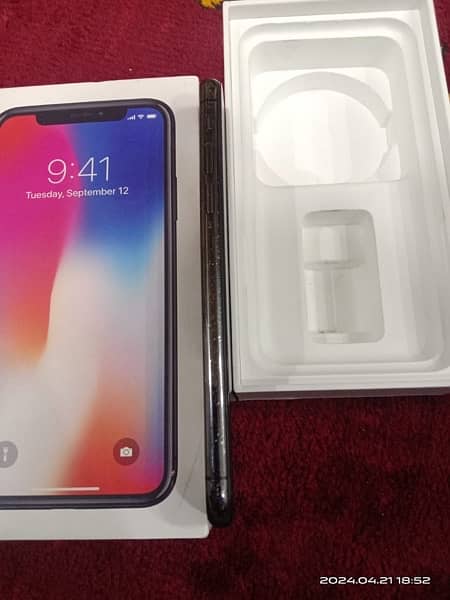 iPhone X PTA Approved 256gb with Box 4